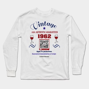 Vintage birthday gift 1962 Long Sleeve T-Shirt